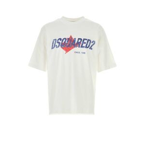 Dsquared Men White Cotton Oversize T-Shirt